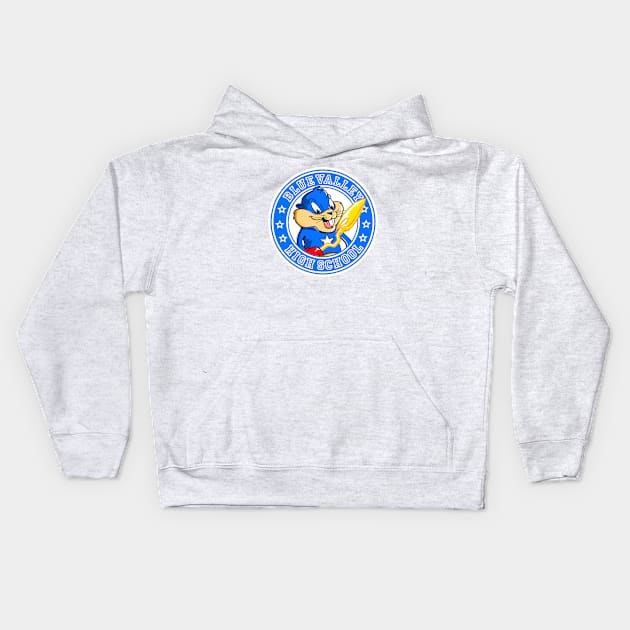 Blue Valley High Kids Hoodie by wloem